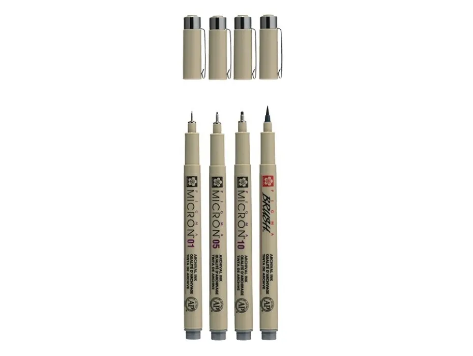 Sakura Pigma Micron Sett 4stk – Cool Gray