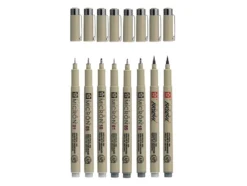 Sakura Pigma Micron Sett 8stk – Gray