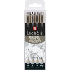 Sakura Pigma Micron Sett 4stk – Light Cool Gray