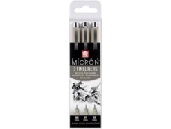 Sakura Pigma Micron Sett 3stk – 49 Sort – 005 01 03