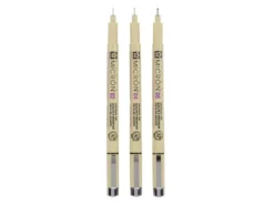 Sakura Pigma Micron Sett 3stk – 49 Sort – 02 04 08