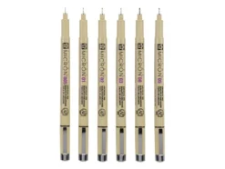 Sakura Pigma Micron Sett 6stk – 49 Sort