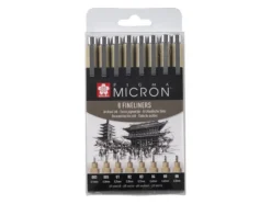 Sakura Pigma Micron Sett 8stk – 49 Sort