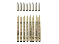 Sakura Pigma Micron Sett 8stk – 49 Sort