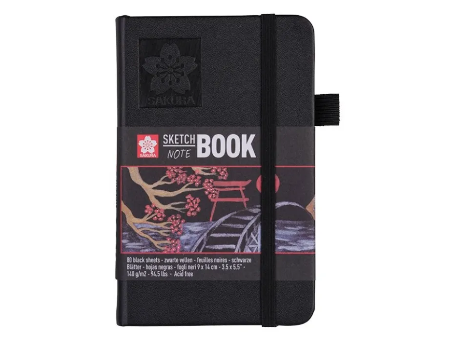 Sakura Sketch NoteBook – 9x14cm 140g/m – Sort