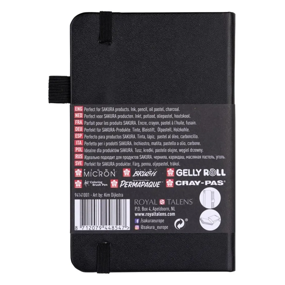 Sakura Sketch NoteBook – 9x14cm 140g/m – Sort