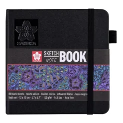 Sakura Sketch NoteBook – 12x12cm 140g/m – Sort