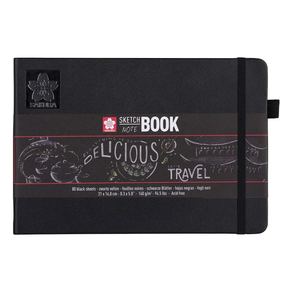 Sakura Sketch NoteBook – 21x15cm 140g/m – Sort
