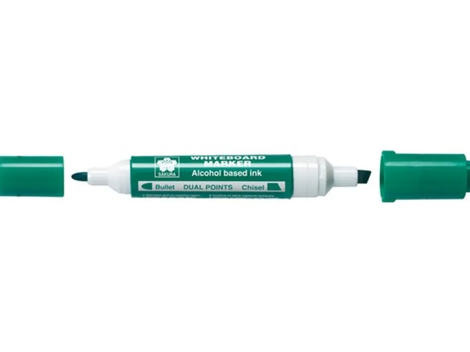 Sakura Whiteboard Dual points Marker – Grønn
