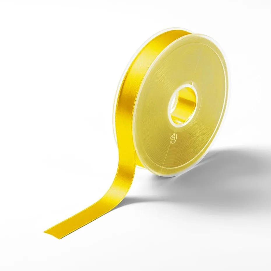 Satinbånd 15mm 25m – Gul
