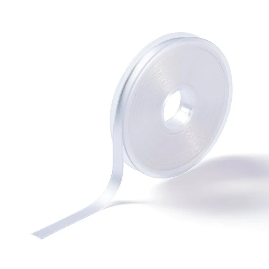 Satinbånd 10mm 25m – Hvit
