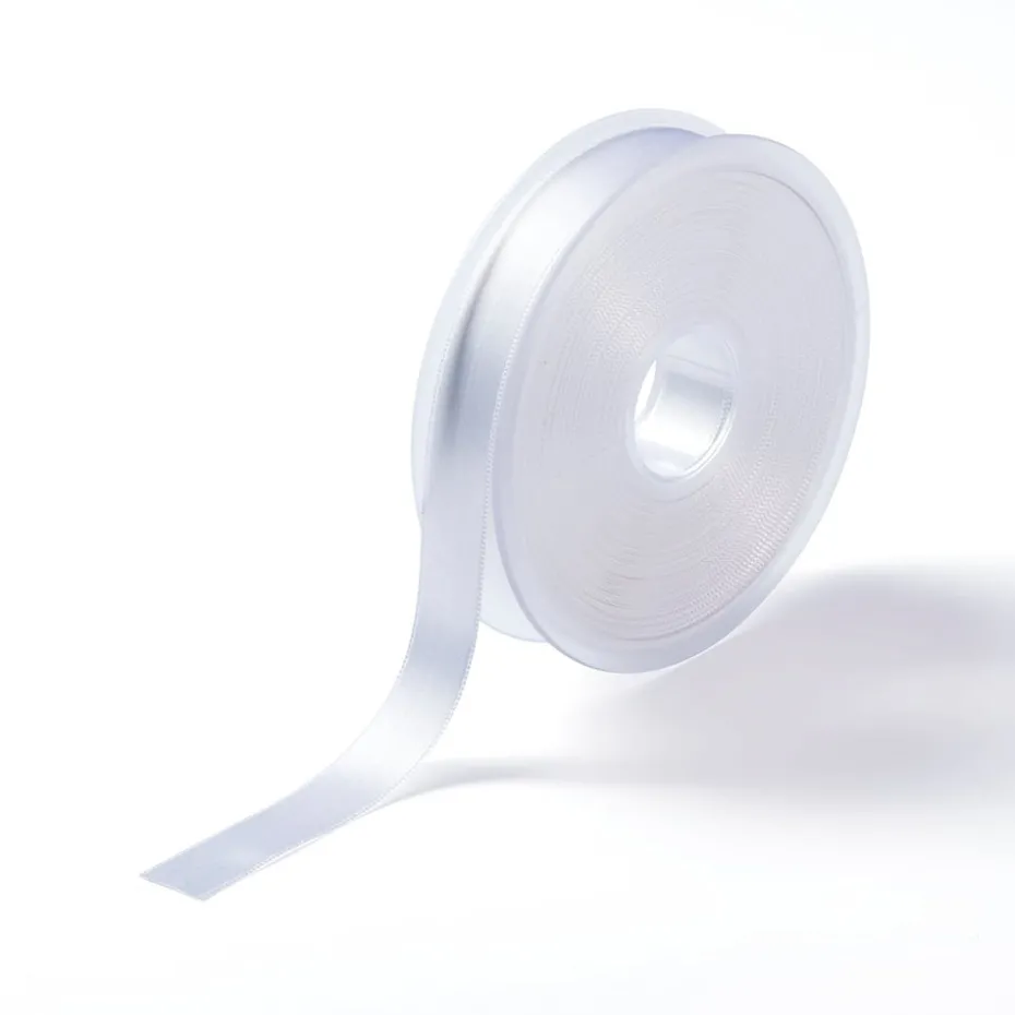 Satinbånd 15mm 25m – Hvit
