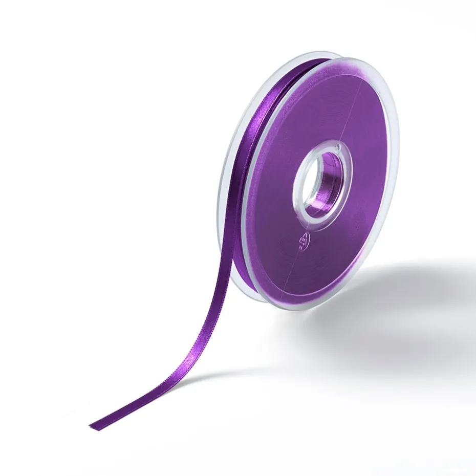 Satinbånd 6mm 25m – Lilla