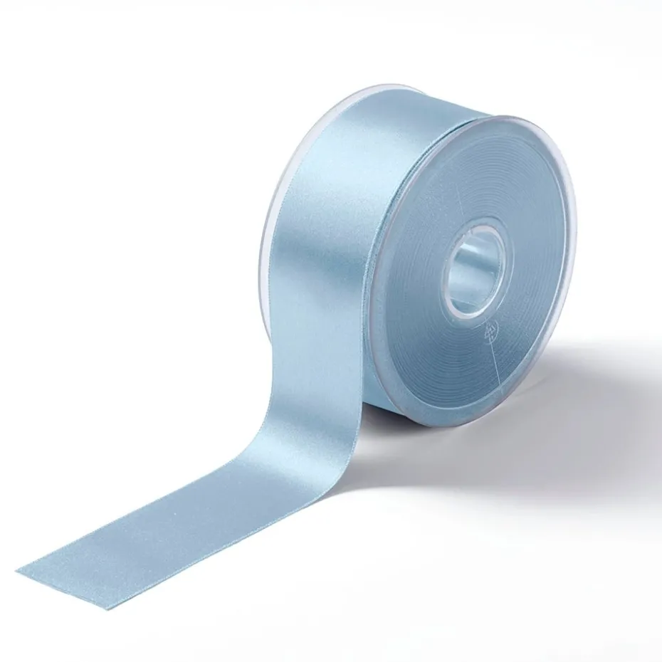 Satinbånd 38mm 25m – Lys blå