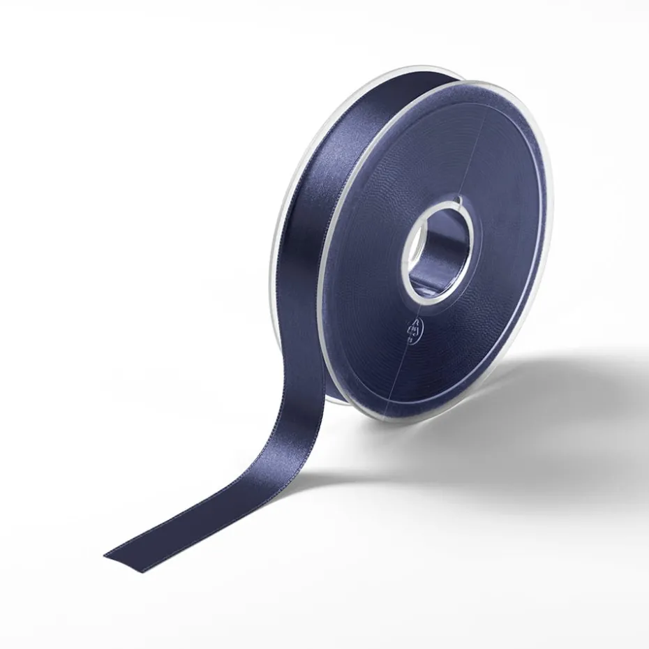Satinbånd 15mm 25m – Marineblå