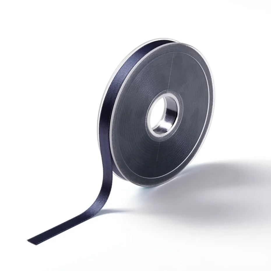 Satinbånd 10mm 25m – Marineblå