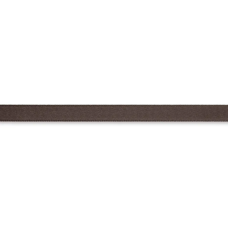 Satinbånd 10mm 4m – Mørk brun