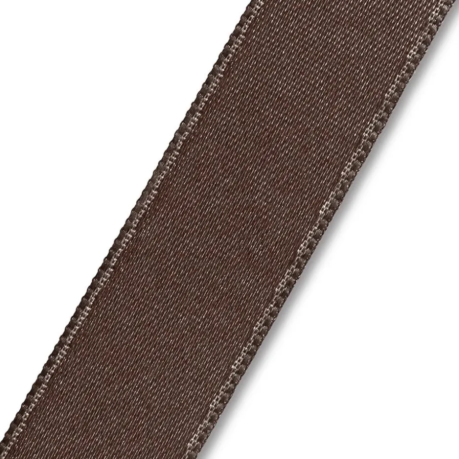 Satinbånd 15mm 25m – Mørk brun