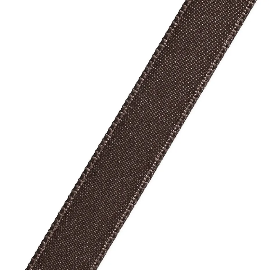 Satinbånd 10mm 25m – Mørk brun