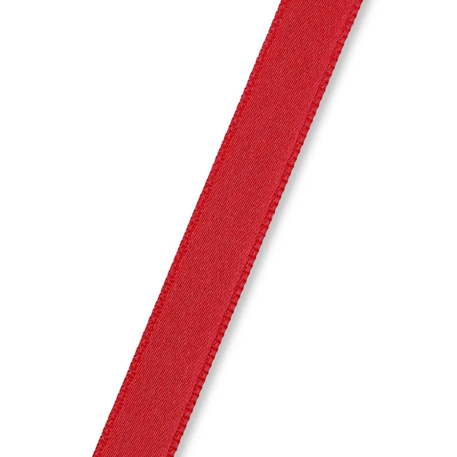 Satinbånd 10mm 4m – Mørk rød