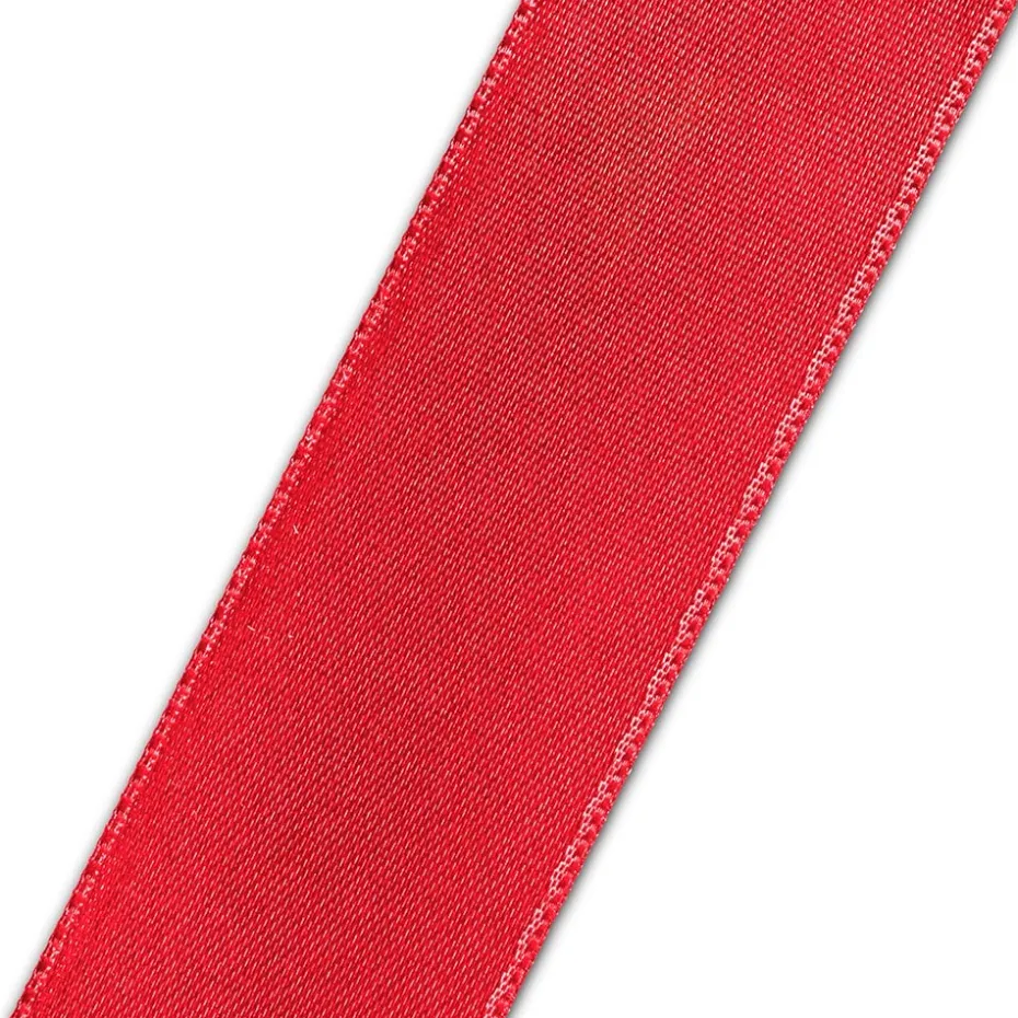 Satinbånd 25mm 25m – Mørk rød