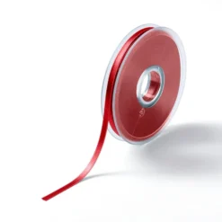 Satinbånd 6mm 25m – Mørk rød