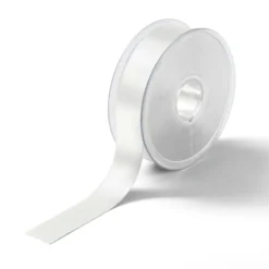 Satinbånd 25mm 25m – Perlehvit