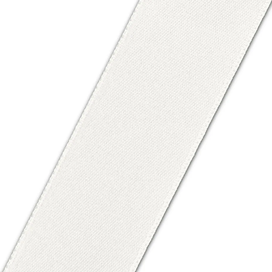 Satinbånd 25mm 25m – Perlehvit