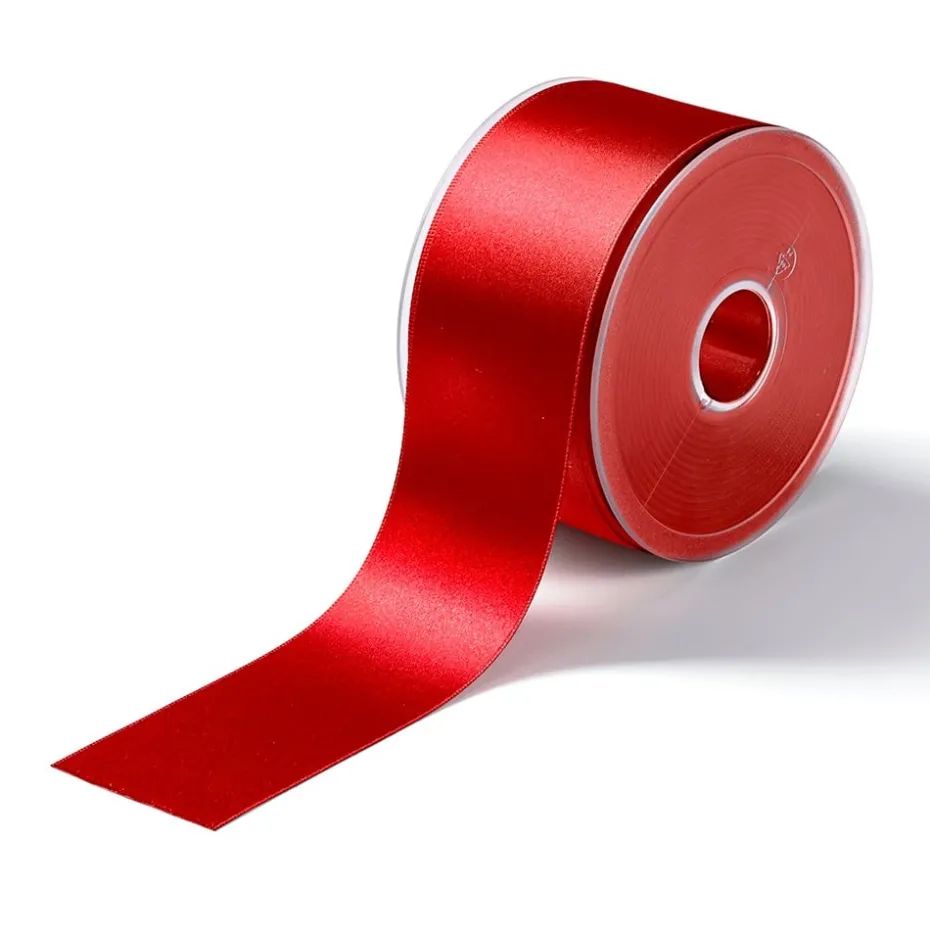Satinbånd 50mm 25m – Rød
