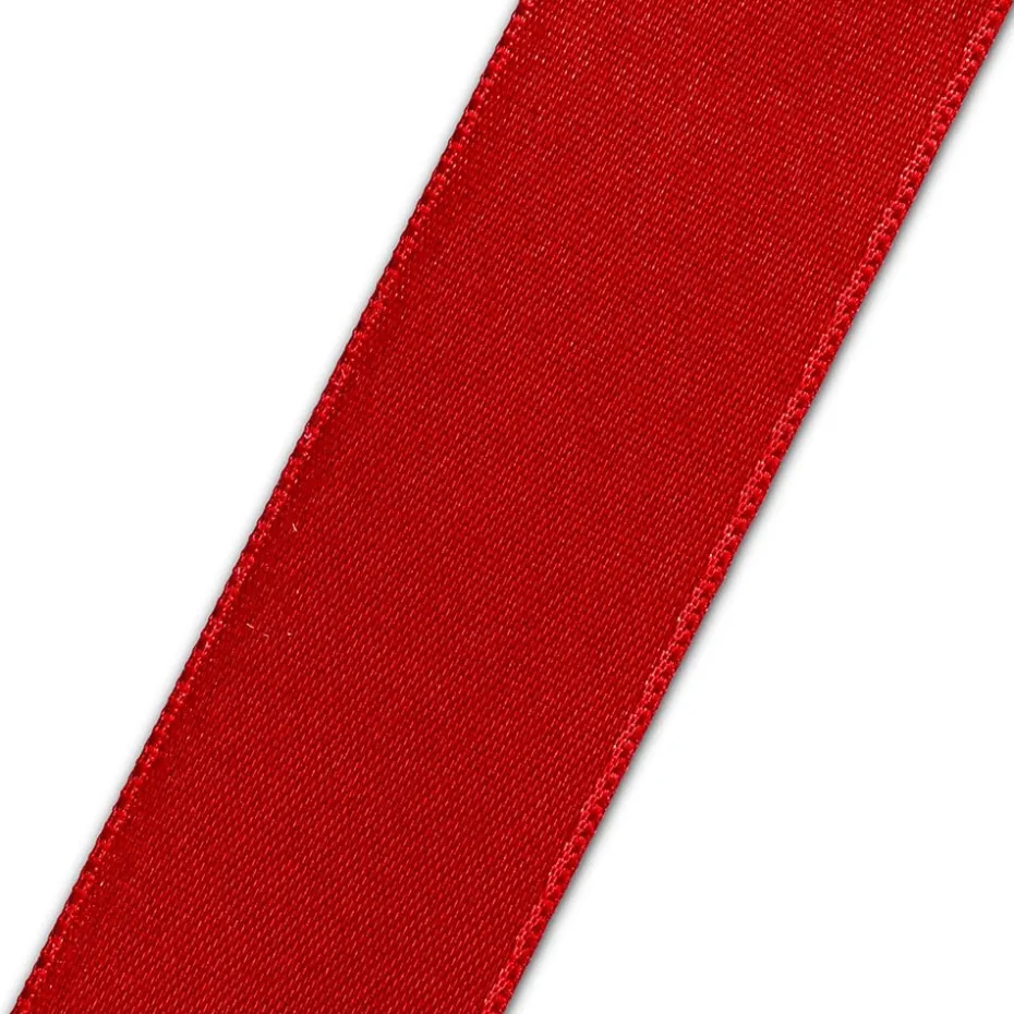 Satinbånd 25mm 25m – Rød