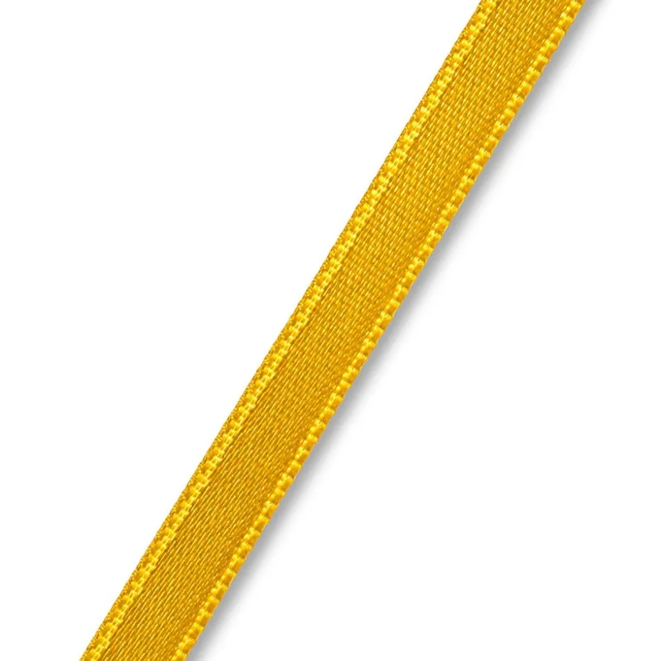 Satinbånd 6mm 25m – Varmgul