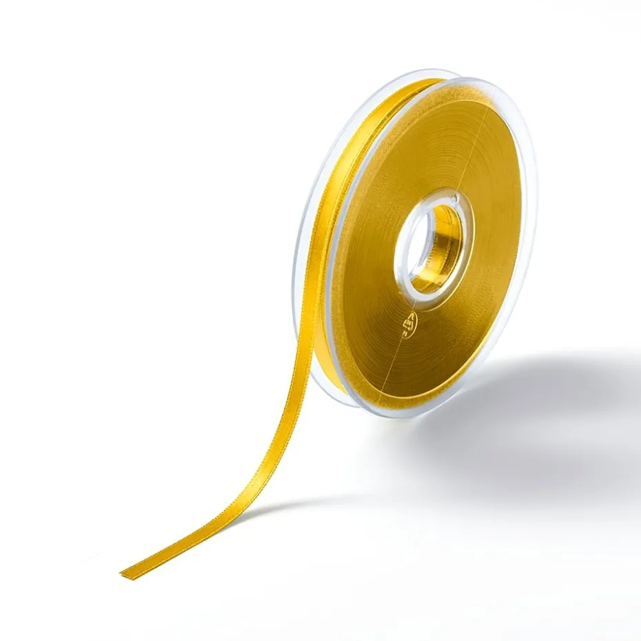 Satinbånd 6mm 25m – Varmgul