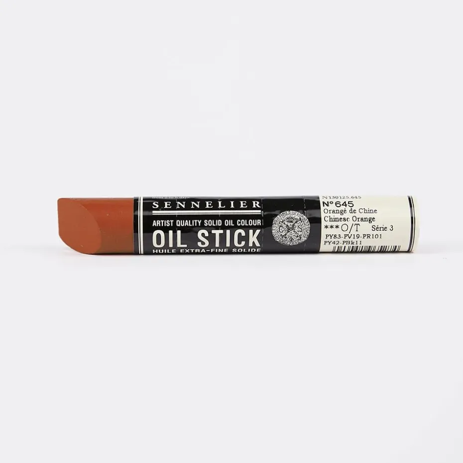 Sennelier Artist Oil Stick 38ml S3 – 645 Chinese Orange