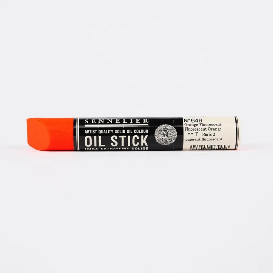 Sennelier Artist Oil Stick 38ml S3 – 648 Fluor Neon Orange