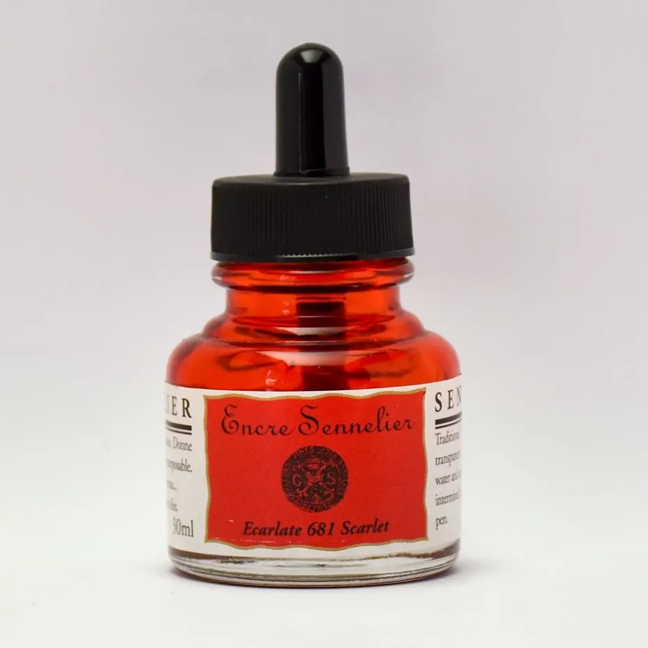 Sennelier Ink 30ml – 681 Scarlet