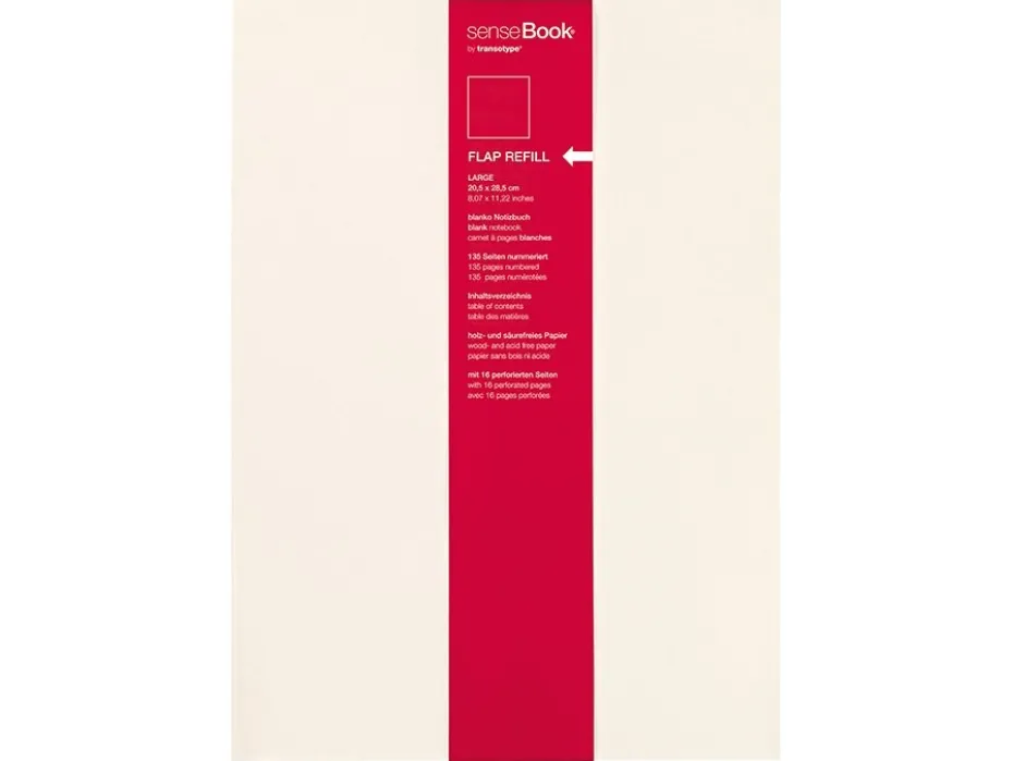 SenseBook FLAP REFILL – 20,5×28,5cm – Blank