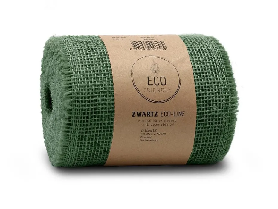 Sizo Jute Sizoband 15cm x 10m – 6650 Forest green/ Skoggrønn
