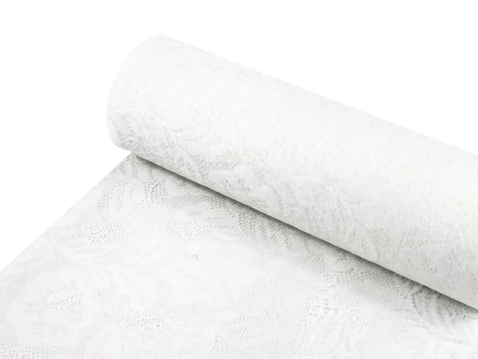 Sizolace Rose – 30cm x 5m – 0012 Hvit