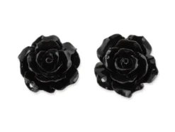 Smykkeanheng Rose 25mm – Sort – 2stk