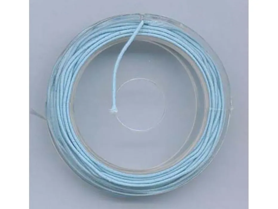 Smykkestrikk – 1mm x 5m – Isblå