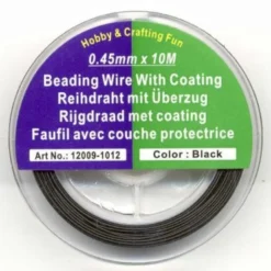 Smykkewire 0,4mm x10m sort