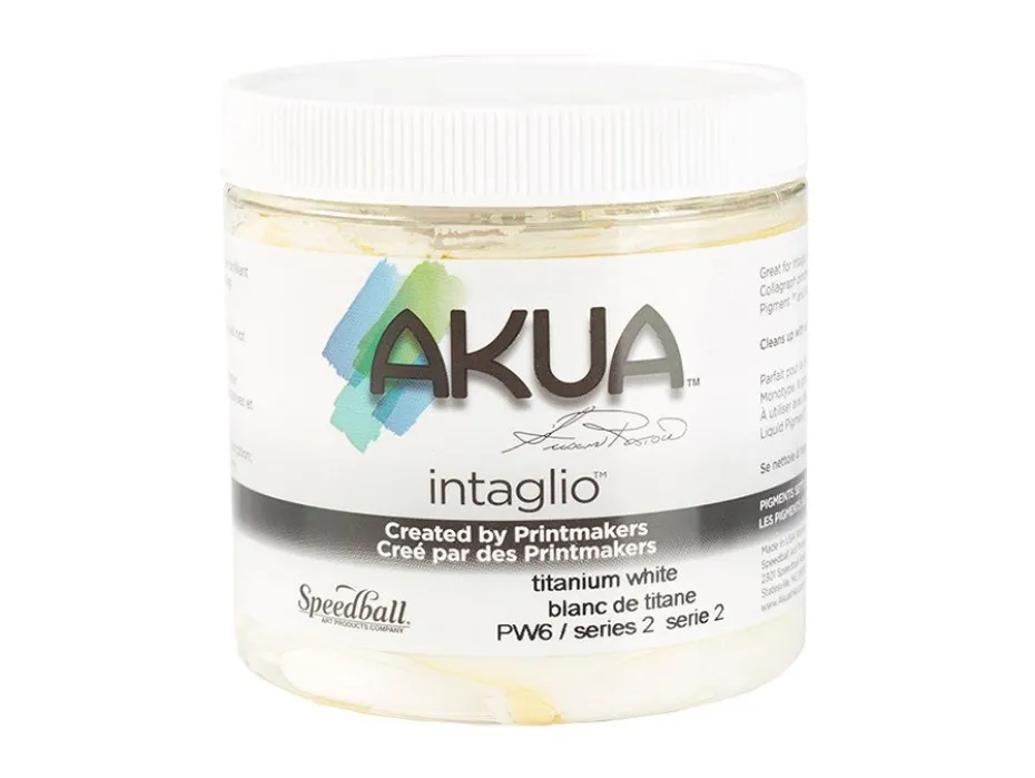 Speedball AKUA Intaglio ink 237ml – Titanium white