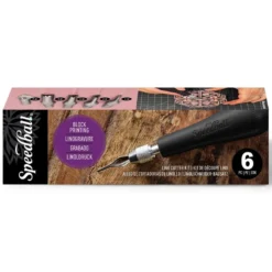 Speedball Block Print Linotrykk – Linocutter Sett