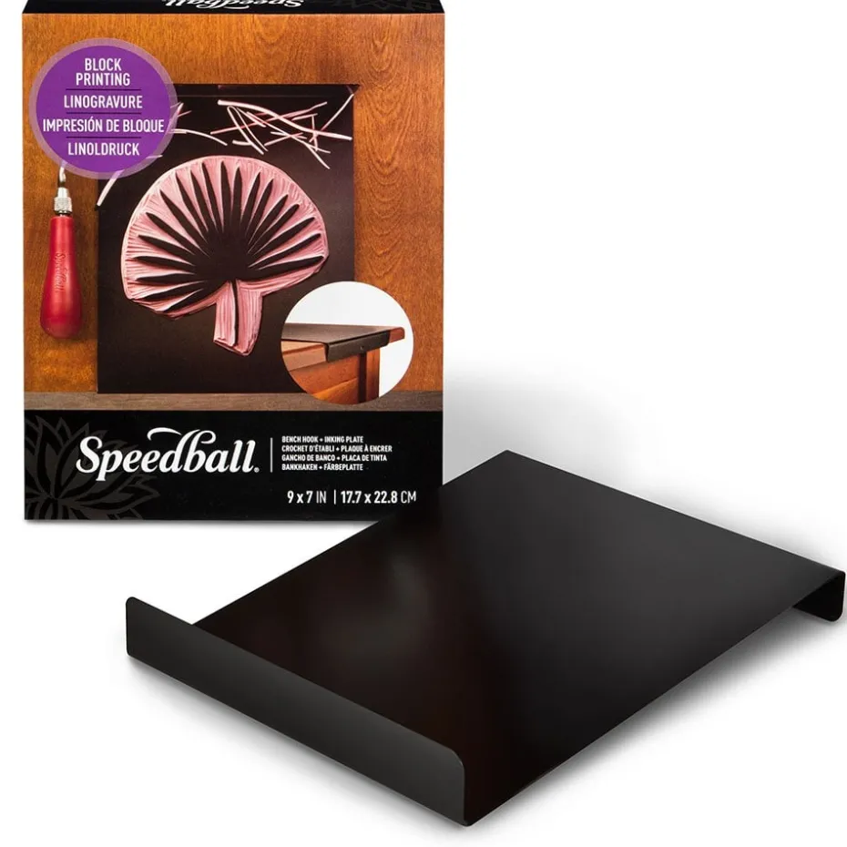 Speedball Block Print Linotrykk – Inking plate Metallplate