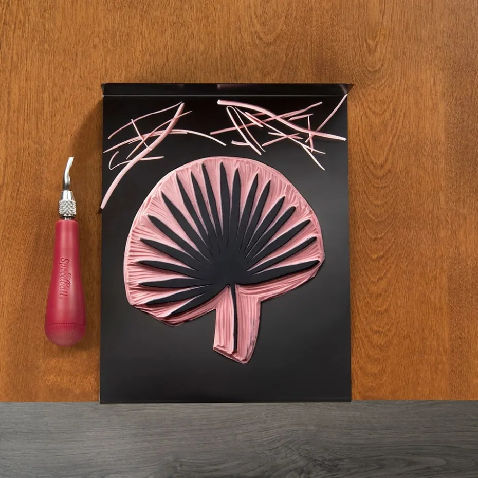 Speedball Block Print Linotrykk – Inking plate Metallplate
