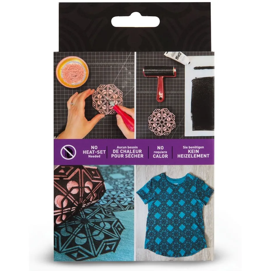 Speedball Block Print Linotrykk Set – Fabric Starter Kit