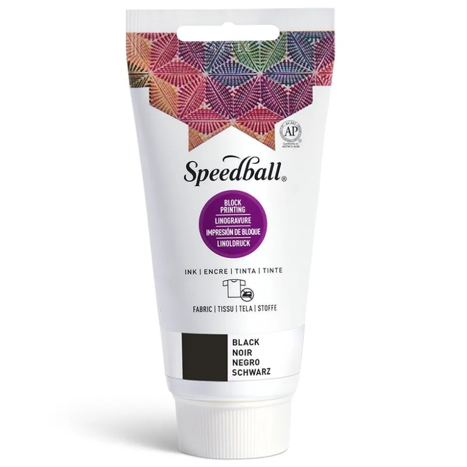 Speedball Fabric Block Ink 75ml – 3570 Sort