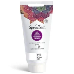 Speedball Fabric Block Ink 75ml – 3573 Hvit