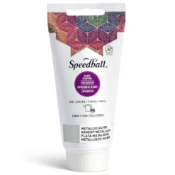 Speedball Fabric Block Ink 75ml – 3584 Metallic sølv