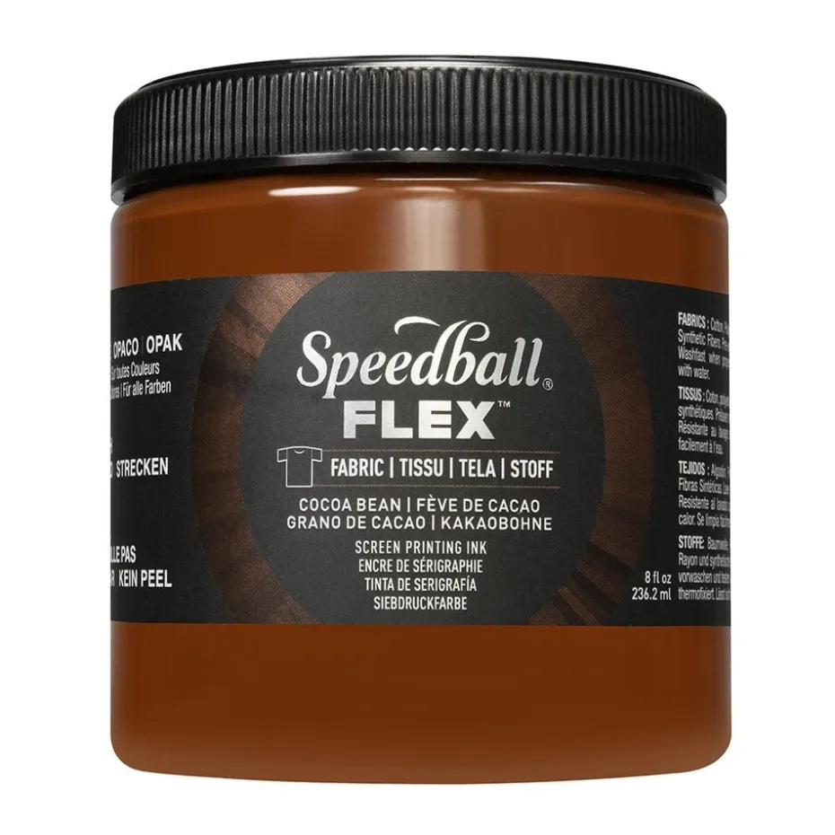 Speedball FLEX Fabric Screen ink 237ml – Cocoa bean (brun)